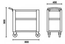 Beta C51 O-Trolly - Gereedschapswagen Oranje