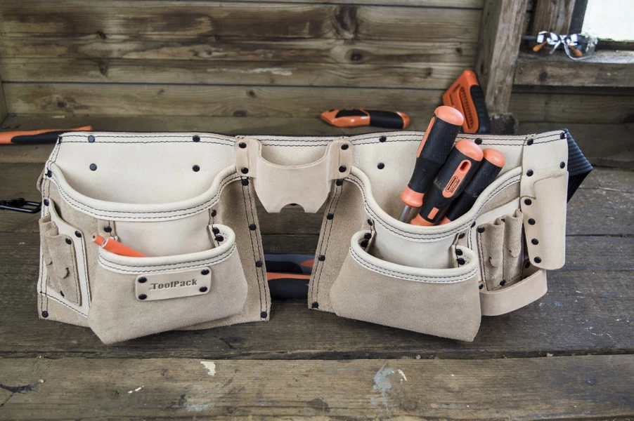 ToolPack Industriele Gereedschapsgordel Nubuck Leer 3 ToolPack Industriele Gereedschapsgordel Nubuck Leer - Afbeelding 3