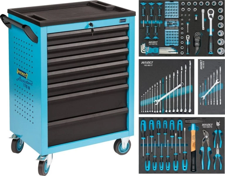 Hazet Gevulde Gereedschapswagen - 147-delig 2 Hazet Gevulde Gereedschapswagen - 147-delig - Afbeelding 2