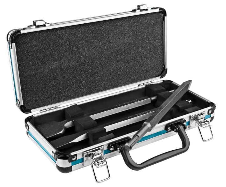 Makita D-42357 SDS-Plus 3 Delige Beitelset In Koffer 2 Makita D-42357 SDS-Plus 3 Delige Beitelset In Koffer - Afbeelding 2