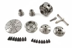 HBM 95 Mm Professionele Houtklauwplaat Voor Houtdraaibank Complete Set