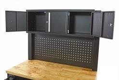 HBM Gereedschapswagen Met Kastenwand, Houten Werkblad, 122 Cm, Zwart -Meubelgereedschap Winkel hbm 007 104.jpg 1200x600 73c00ebc88