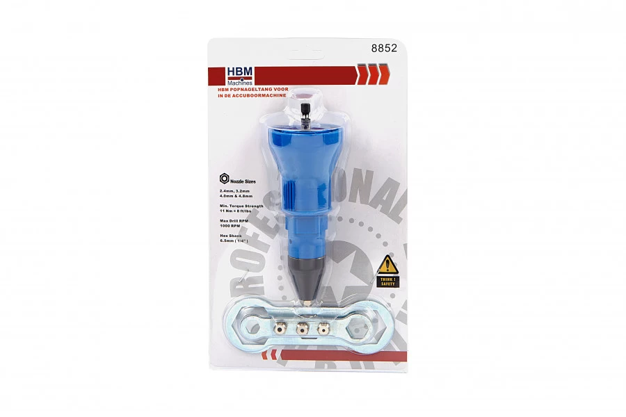 HBM Popnageltang Voor In De Accuboormachine 4 HBM Popnageltang Voor In De Accuboormachine - Afbeelding 4