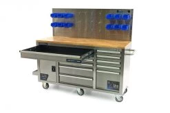 HBM Werkbank 158 Cm 10 Laden Met Deur En Achterwand, RVS -Meubelgereedschap Winkel hbm 010 130.jpg 1200x600 41bcaebc88