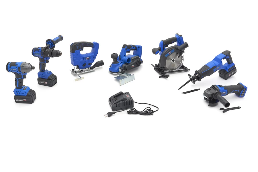 HBM Combiset Op Accu, 7-delig, 18V 5,0Ah Power20.5 4 HBM Combiset Op Accu, 7-delig, 18V 5,0Ah Power20.5 - Afbeelding 4