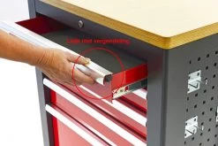 HBM Verrijdbare Gereedschapswagen, Werkbank Met Houten Werkblad 10 Laden, Rood Zwart -Meubelgereedschap Winkel hbm 019b.jpg 1200x600 e32d7ebc88