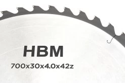 HBM 700 Mm - 42-T Zaagblad Voor HBM Professionele Wipzaag / Brandhoutzaag 5.5 PK - 400 Volt 5 HBM 700 Mm - 42-T Zaagblad Voor HBM Professionele Wipzaag / Brandhoutzaag 5.5 PK - 400 Volt -Meubelgereedschap Winkel hbm 023b 3.jpg 1200x600 bc0e2ebc88
