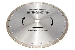 HBM 300 Mm Zaagblad Voor De Accu Betonzaag, Bandenzaag, Motorslijper