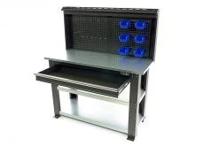 HBM Professionele Stalen 3 Laags Werkbank Met La En Achterwand 137 Cm -Meubelgereedschap Winkel hbm 033 111.jpg 1200x600 51998ebc88