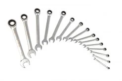 HBM 16 Delige Ring, Ratel, Steeksleutelset Voor Gereedschapswagen