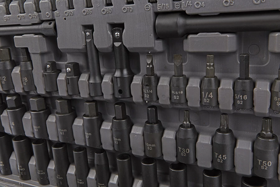 HBM 119 Delige Professionele Krachtdoppenset Metrische En INCH Maten 4 HBM 119 Delige Professionele Krachtdoppenset Metrische En INCH Maten - Afbeelding 4