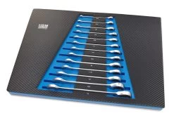 HBM 13 Delige Ring, Ratel, Steeksleutelset INCH In Carbon Foam Inlay Voor Gereedschapswagen