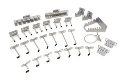 HBM Ophanghaken En Rekken 28-delig Voor Gereedschapsborden Met Vierkante Gaten