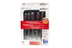 Wiha 530 ZK6 6 Delige Slagvaste SoftFinish Schroevendraaierset - Sleuf, Pozidrive - 21251 -Meubelgereedschap Winkel hbm 1221 1.jpg 1200x600 d64abebc88