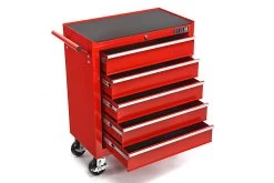 HBM Gereedschapswagen Met 5 Laden, 62 Cm, Rood