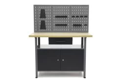 HBM Werkbank Met Deuren 120 X 60 X 145 Cm