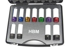 HBM Lange Krachtdoppenset Met Beschermkappen 11-delig, 1/2 Inch