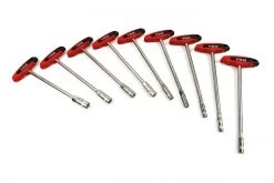 HBM T-Greep Dopsleutelset, Soksleutelset 9 Delig