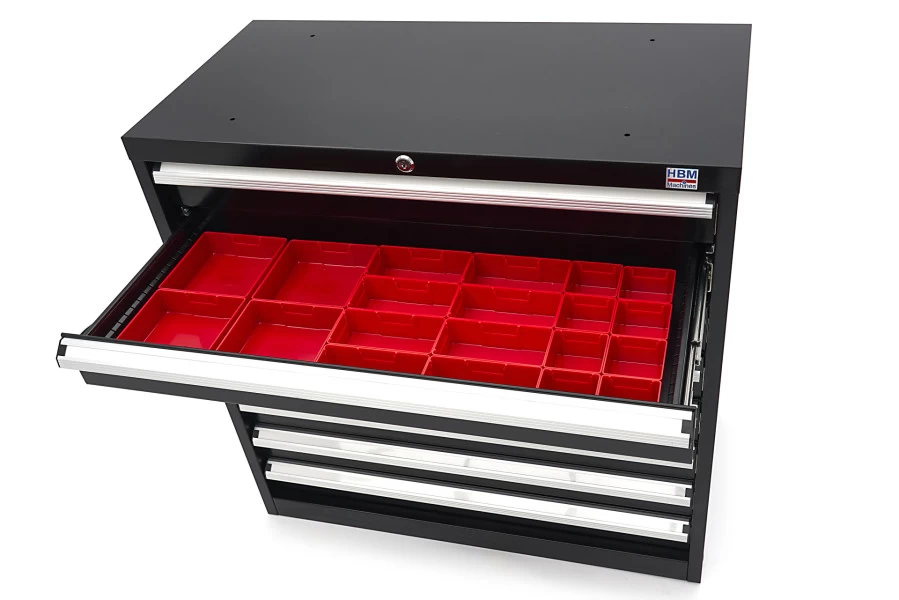 HBM 8 Laden Profi Gereedschapskast 90 X 45 X 90 Cm Zwart 10 HBM 8 Laden Profi Gereedschapskast 90 X 45 X 90 Cm Zwart - Afbeelding 10