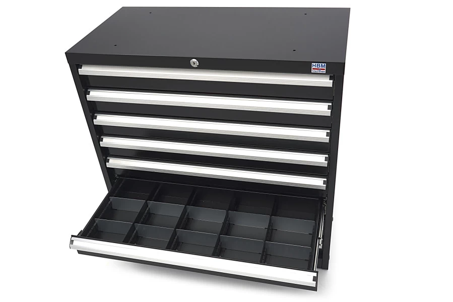 HBM 8 Laden Profi Gereedschapskast 90 X 45 X 90 Cm Zwart 14 HBM 8 Laden Profi Gereedschapskast 90 X 45 X 90 Cm Zwart - Afbeelding 14