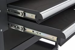 HBM 2 Laden Gereedschapswagen Met 2 Plateaus En Opbergvak - 91 Cm - Zwart -Meubelgereedschap Winkel hbm 182 98.jpg 1200x600 46eb2ebc88