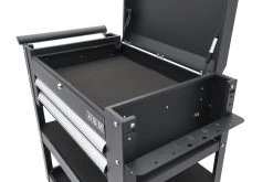 HBM 2 Laden Gereedschapswagen Met 2 Plateaus En Opbergvak - 91 Cm - Zwart -Meubelgereedschap Winkel hbm 185 95.jpg 1200x600 359c6ebc88