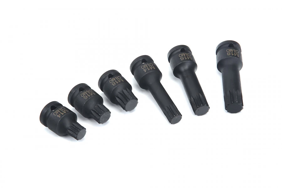 HBM 6 Delige Kracht Spline Doppenset 2 HBM 6 Delige Kracht Spline Doppenset - Afbeelding 2