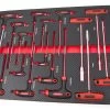 HBM 16 Delige T-Grepenset In Carbon Foam Inlay Voor Gereedschapswagen