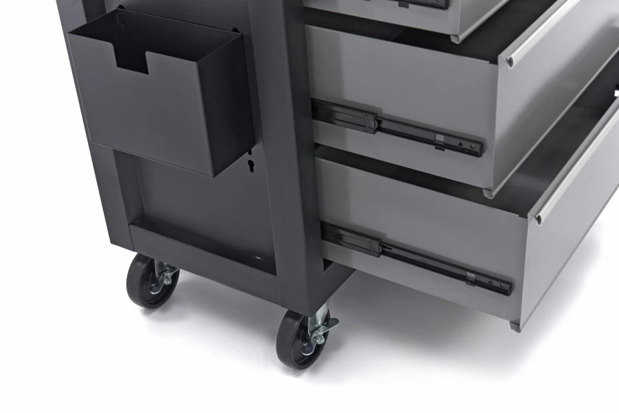 HBM Verrijdbare Gereedschapswagen Met 5 Laden - 80cm - Zwart 5 HBM Verrijdbare Gereedschapswagen Met 5 Laden - 80cm - Zwart - Afbeelding 5