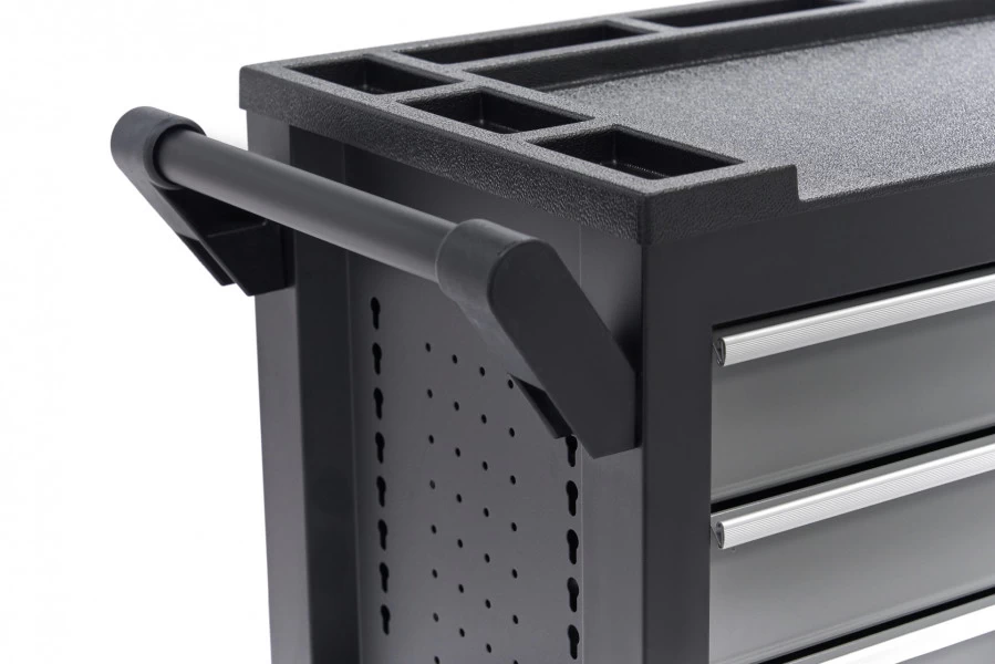 HBM Verrijdbare Gereedschapswagen Met 5 Laden - 80cm - Zwart 6 HBM Verrijdbare Gereedschapswagen Met 5 Laden - 80cm - Zwart - Afbeelding 6