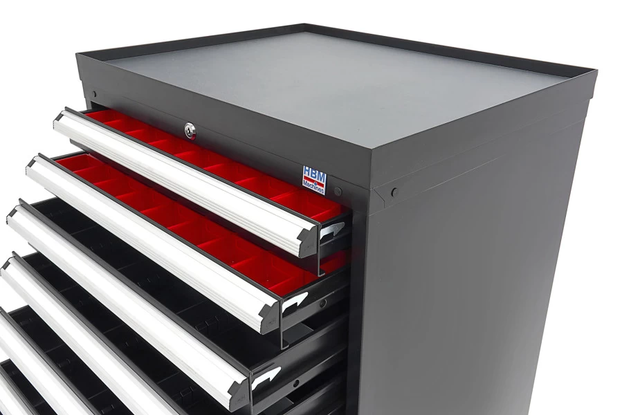 HBM 8 Laden Profi Gereedschapskast 72 X 58 X 100 Cm Zwart 14 HBM 8 Laden Profi Gereedschapskast 72 X 58 X 100 Cm Zwart - Afbeelding 14