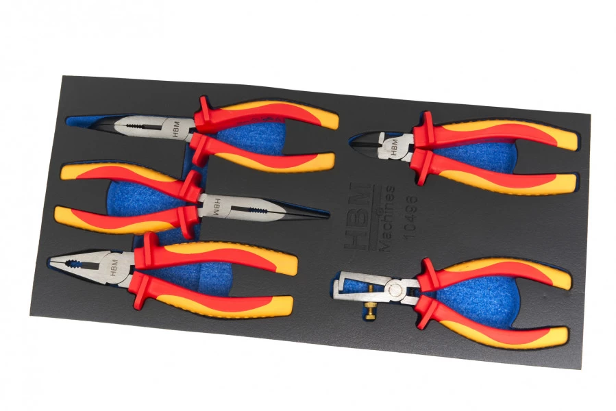 HBM 5 Delige Professionele VDE Tangenset 2 HBM 5 Delige Professionele VDE Tangenset - Afbeelding 2