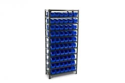 HBM Bakkenkast, Opbergsysteem, Stelling Met 60 Opbergbakken