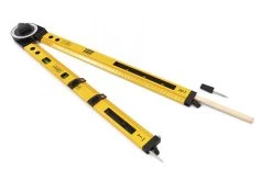 HBM 2 X 500 Mm Universele Waterpas, Blokhaak, Zweihaak, Cirkeltrekker.