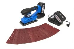 HBM Professionele 20 Volt 4,0AH Lion Vlakschuurmachine Inclusief 2 Lion Accu's En 15 Schuurvellen -Meubelgereedschap Winkel hbm 270 41.jpg 1200x600 96c38ebc88