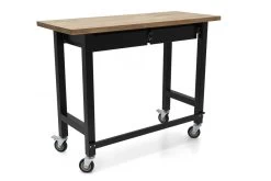 HBM Werkbank Met Massief Houten Blad, 2 Laden, Verrijdbaar, 122 Cm -Meubelgereedschap Winkel hbm 3078 10.jpg 1200x600 d4bebebc88