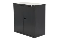 HBM Profi Gereedschapskast 90 X 45 X 90 Cm. Met 3 Planken Zwart