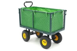 HBM 100 Kg Trekkar, Bolderwagen, Tuinkar Met 86 X 46 X 38 Cm Laadbak Inclusief Canvas Zak