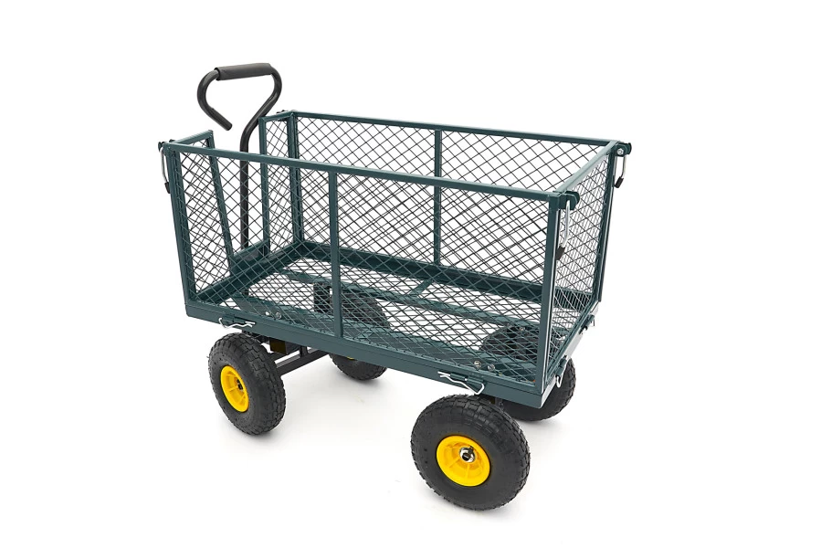HBM 100 Kg Trekkar, Bolderwagen, Tuinkar Met 86 X 46 X 38 Cm Laadbak Inclusief Canvas Zak 4 HBM 100 Kg Trekkar, Bolderwagen, Tuinkar Met 86 X 46 X 38 Cm Laadbak Inclusief Canvas Zak - Afbeelding 4