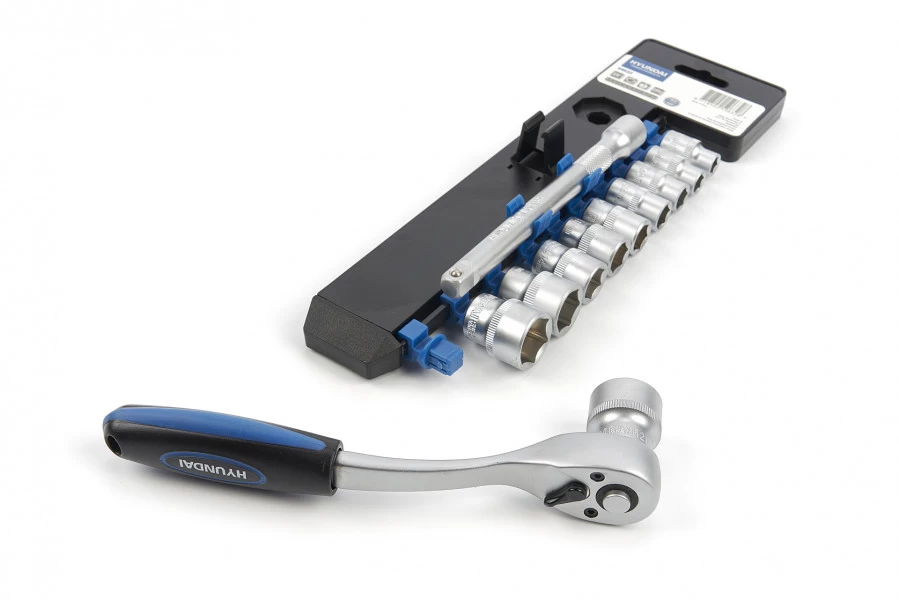 Hyundai 12 Delige Dopsleutel Sets CrV Kunststof Houder 6 Hyundai 12 Delige Dopsleutel Sets CrV Kunststof Houder - Afbeelding 6