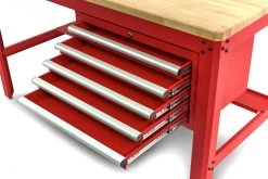 HBM 155 Cm Professionele Werkbank Met 5 Laden En Houten Werkblad, ROOD -Meubelgereedschap Winkel hbm 612.jpg 1200x600 f6cedebc88