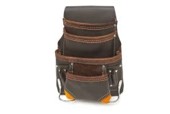 HBM Professionele Leren Gereedschapszak Met 10 Vakken